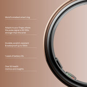 Oura Ring 5 Health & Fitness Tracker Smart Ring, Deep Rose